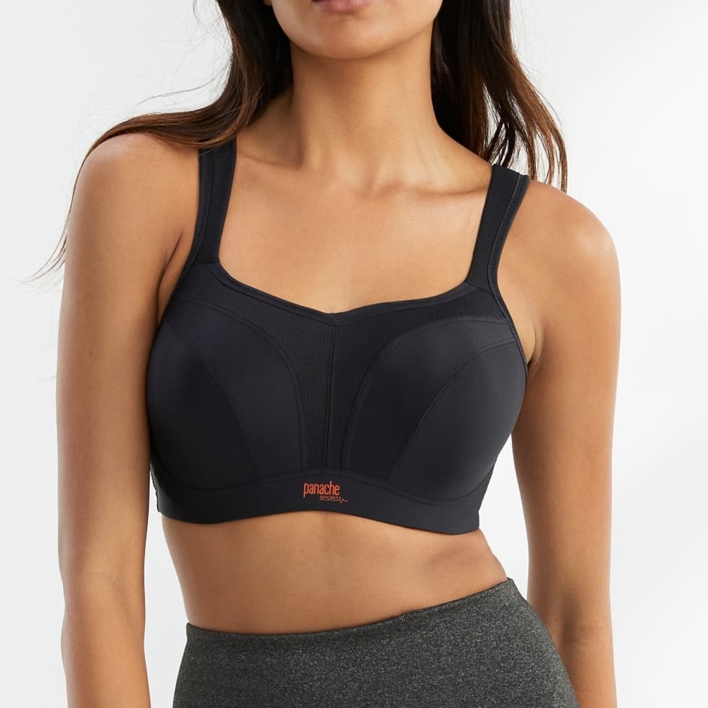 Panache Black High-Impact Sports Bra